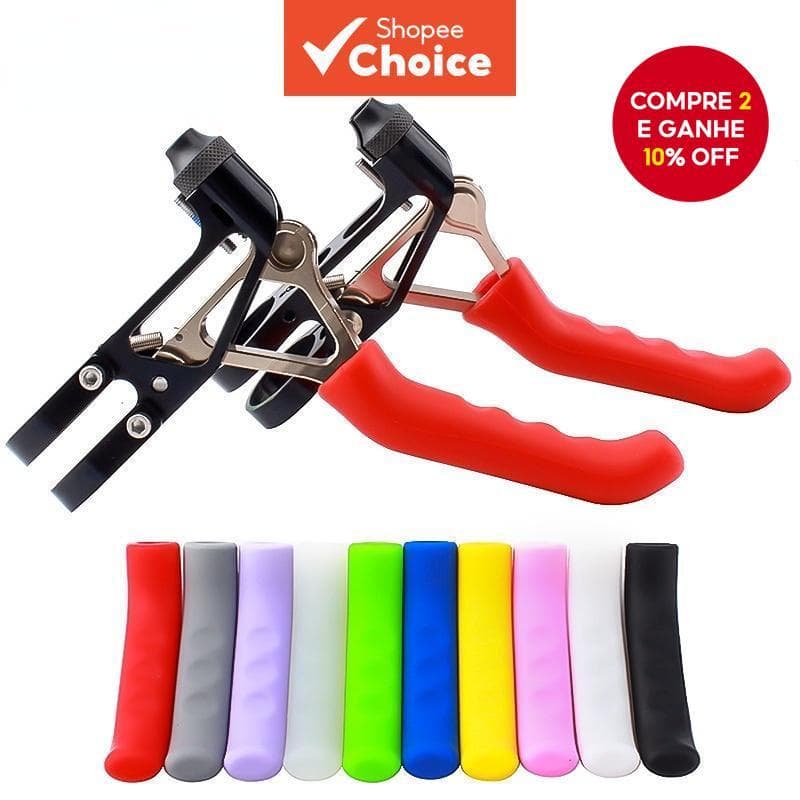 1 Par De Capas De Aperto De Freio De Bicicleta , Protetores De Alavanca Silicone Antiderrapantes Com Absorção De Choque 