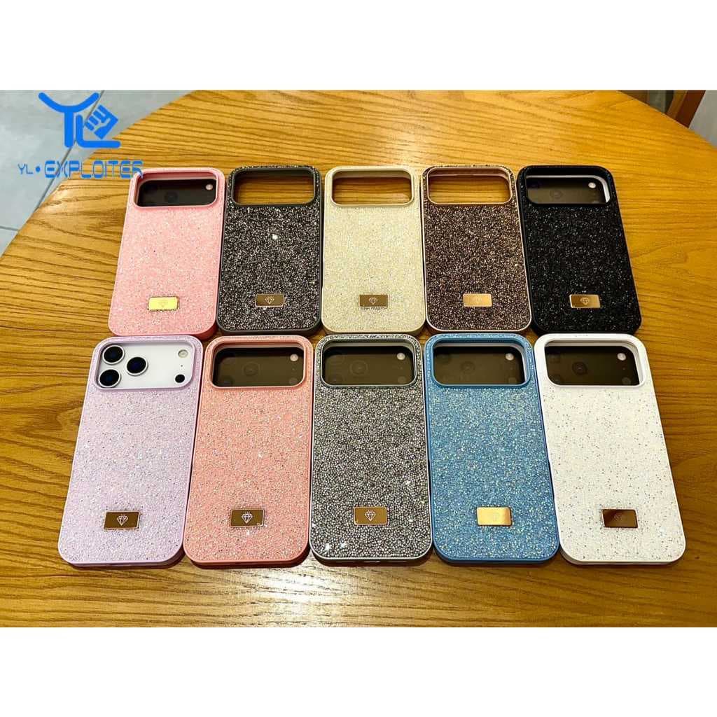 Capa Case Aveludada com Strass Para iPhone 11 PRO & PM 12/12PRO & PM 13 PRO & PM 14 PRO & PM