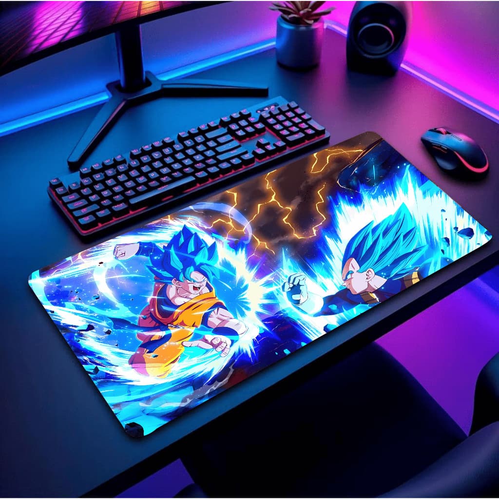 Mouse Pad Gamer Personalizado Grande RGB Anime Heróis Exclusivo 80x30cm Confortável e Preciso !