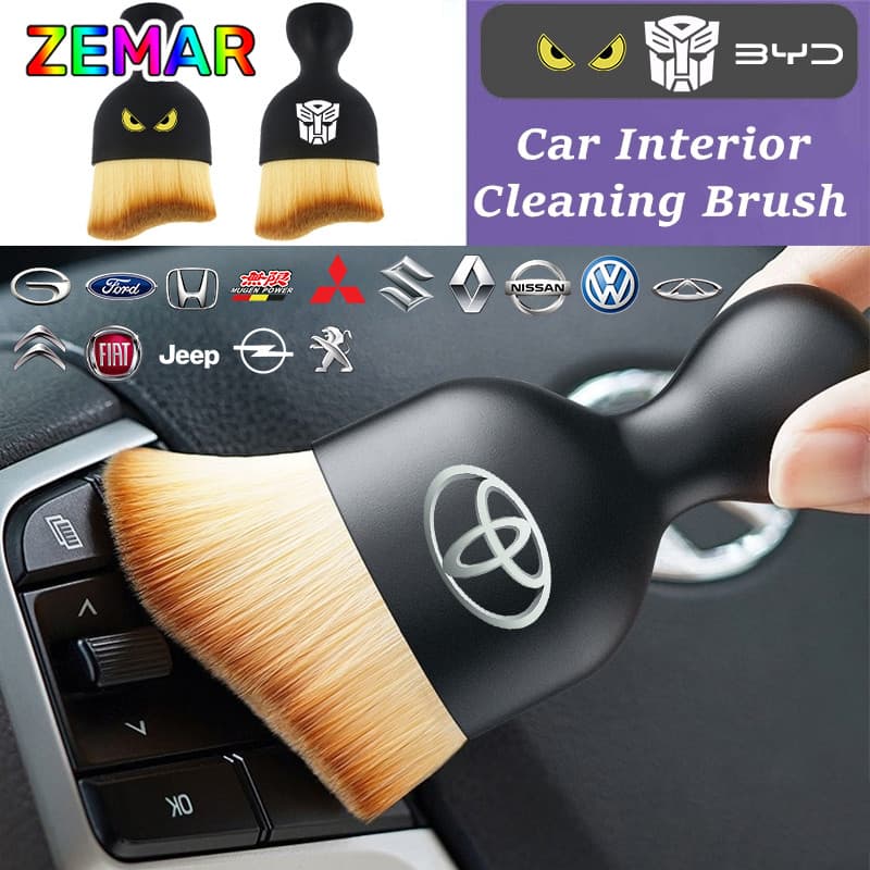 Limpeza Interior Do Carro Escova Macia Painel Saída De Ar Assento Lacuna Remoção Poeira Escovas Acessórios