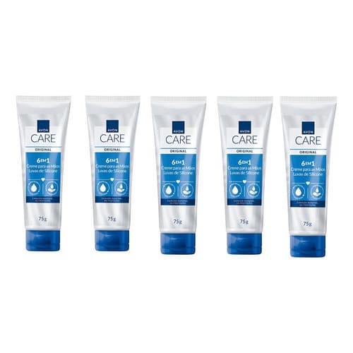 Kit 5 Luvas De Silicone Creme Para Mãos Avon Care