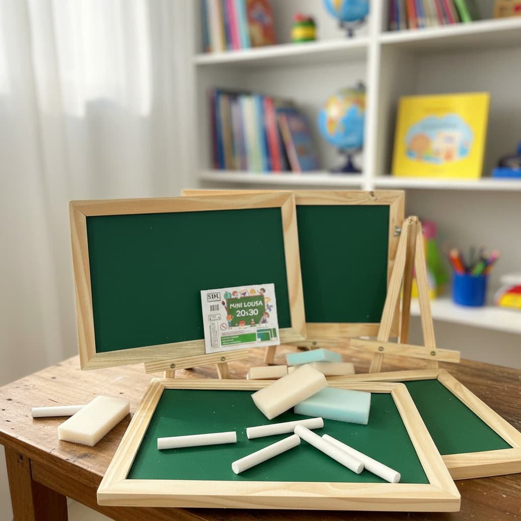 Kit 10 Mini Lousa 20x30cm + 10 Cavaletes Brindes Lembranças Brindes Presente Natal