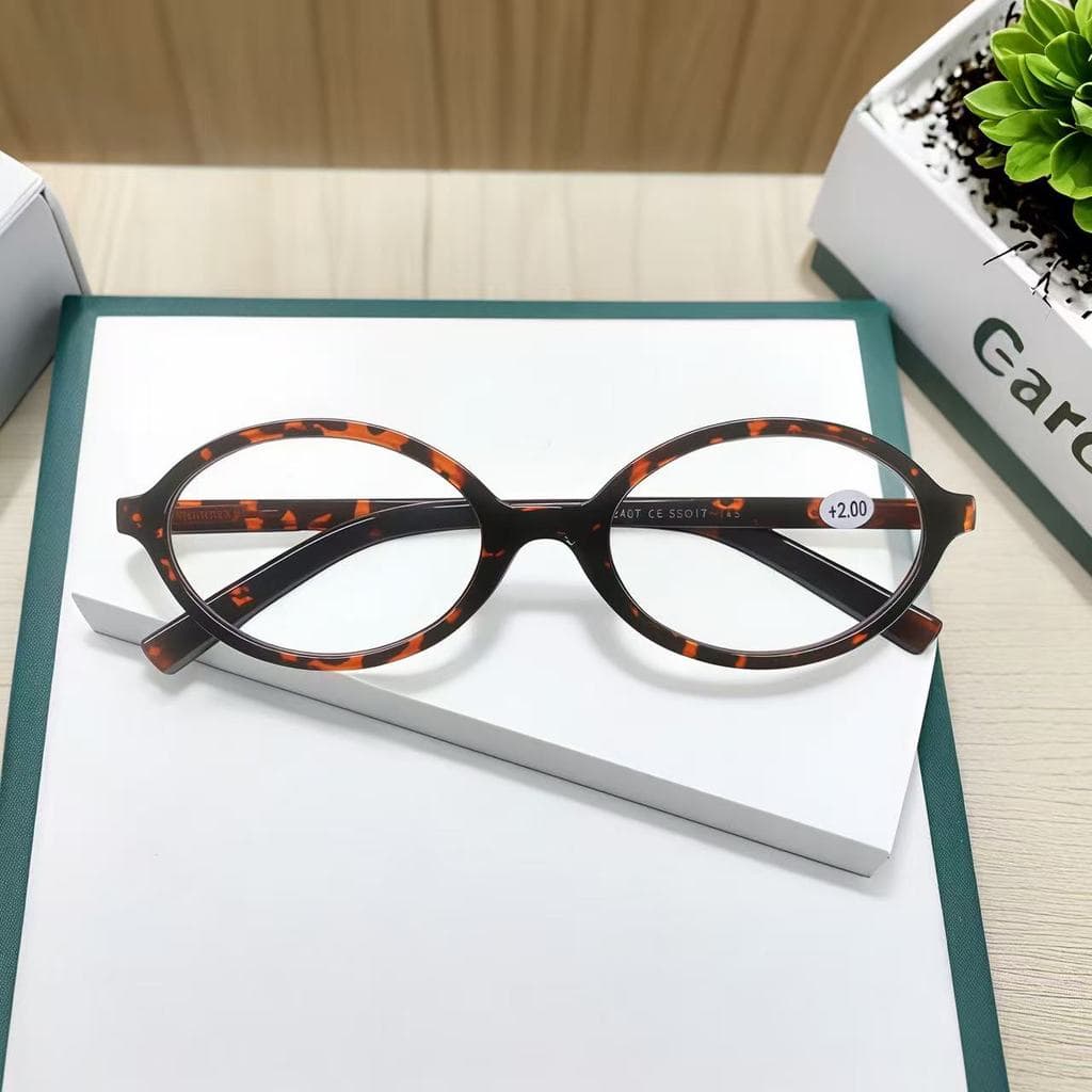 Óculos de grau pra perto de leitura Armação Ovais Retrô moda masculino feminino unisex