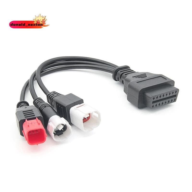 💥Cabo De Diagnóstico OBD2 Para Motocicleta Kline Euro5 16 Pinos 3 4 6 OBD2 Adaptador Acessórios De Substituição