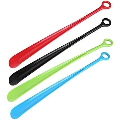 Calçadeira Plástica Longa Coloridas Auxilia a Calçar Fácil 44 cm