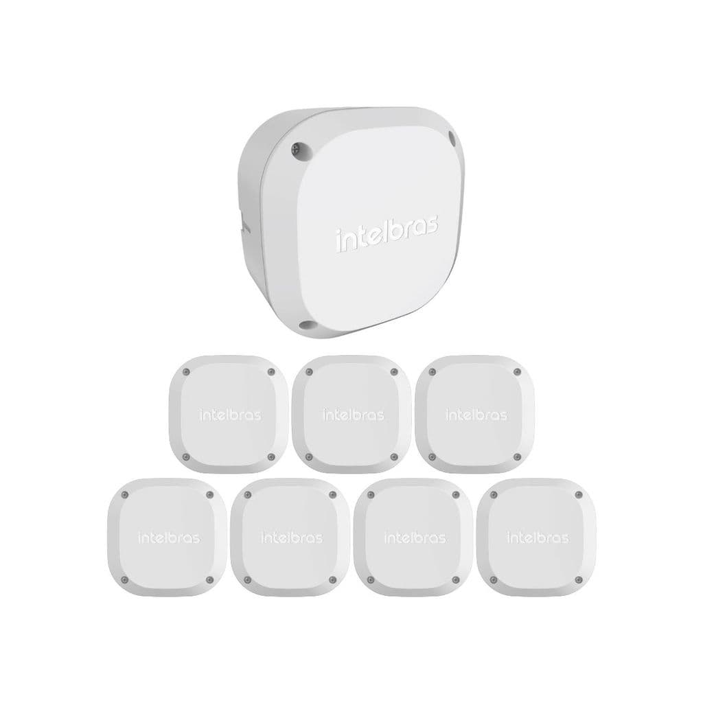 Kit 8 Caixas de Passagem Plástica Câmeras Bullet/Dome Externo VBOX 1100 E Intelbras