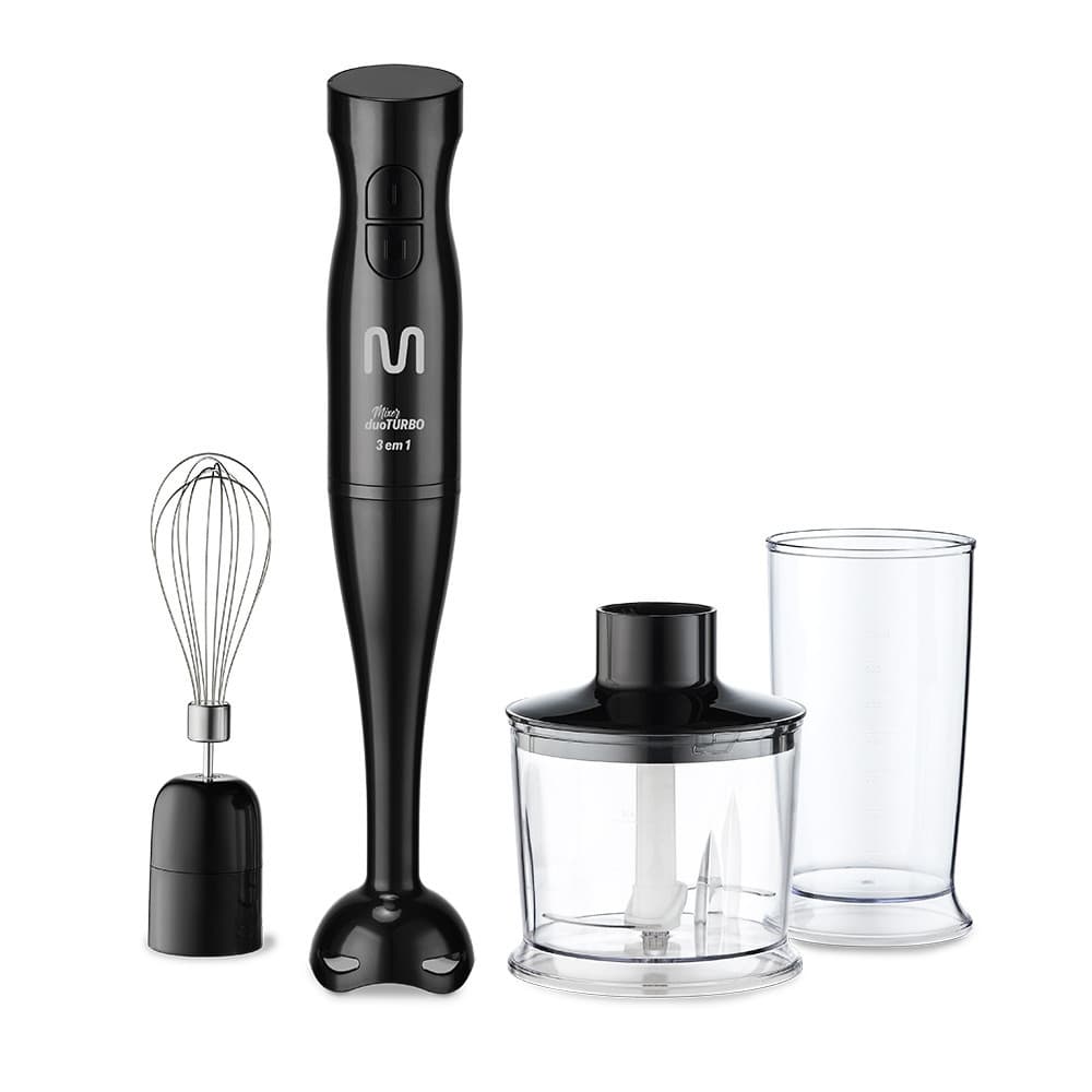 Mixer Duo Turbo 3 em 1 127V 200W Preto Multi Home - GO019