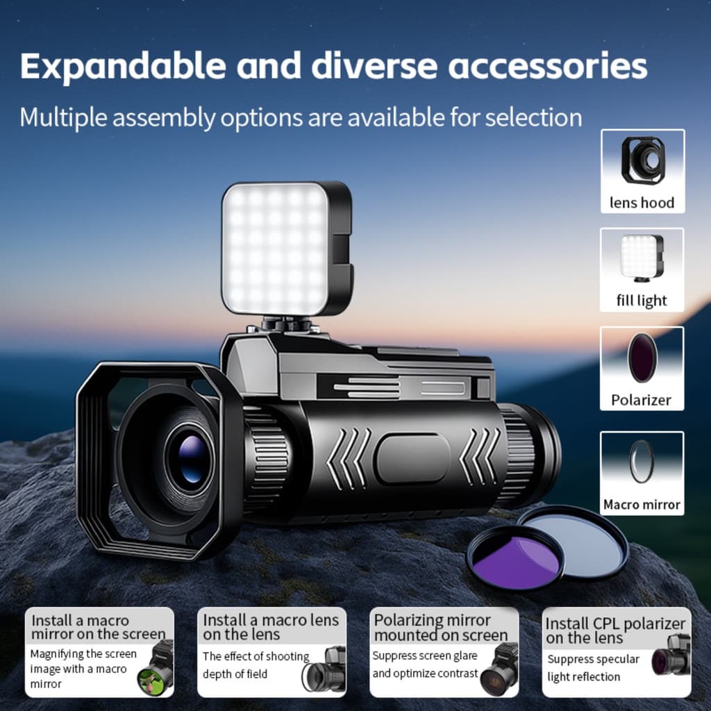 Câmera De Visão Noturna 4k Wifi Infravermelha P Caça Outdoor