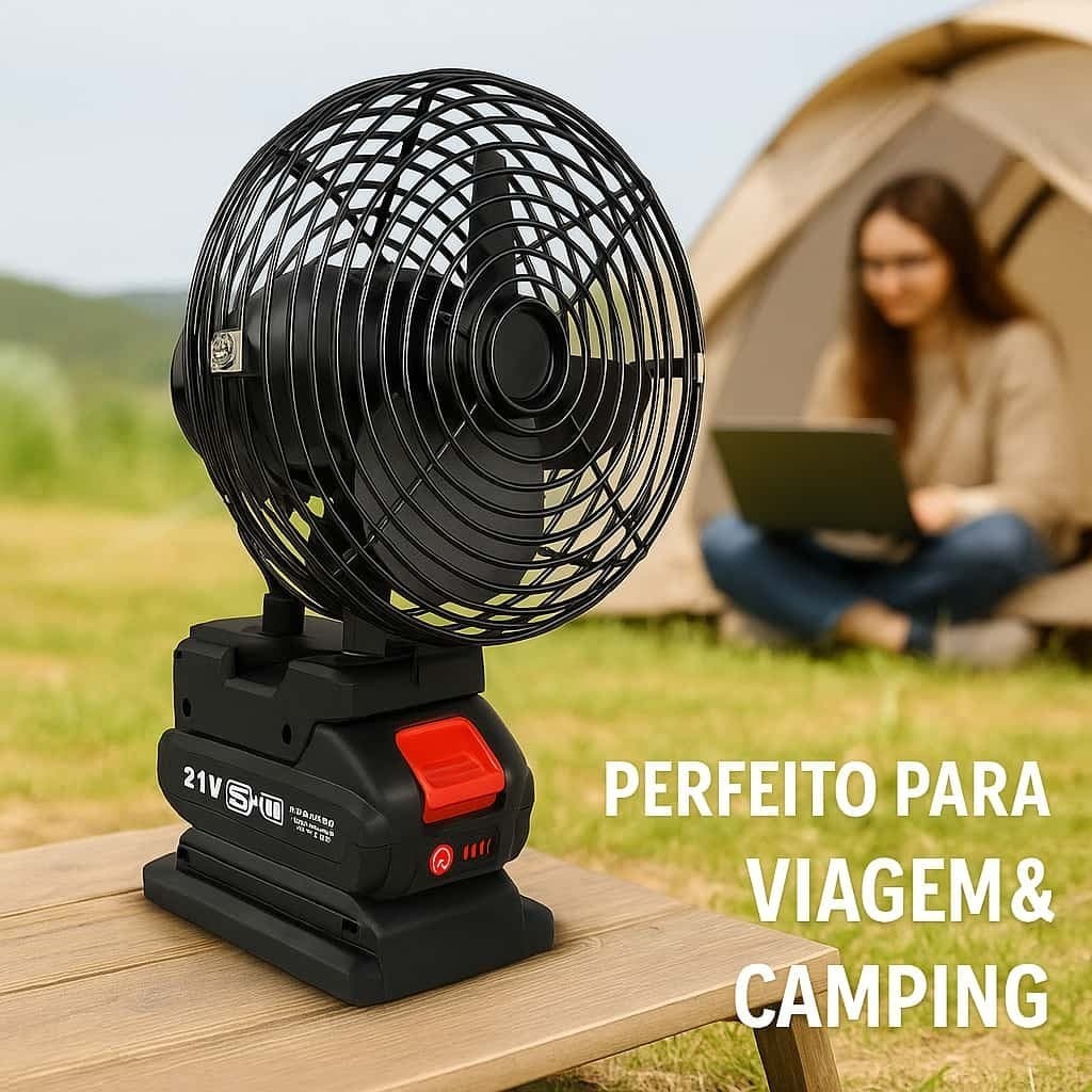 Mini Ventilador Portátil Recarregável – Silencioso, Bateria de Longa Duração para Casa e Viagem