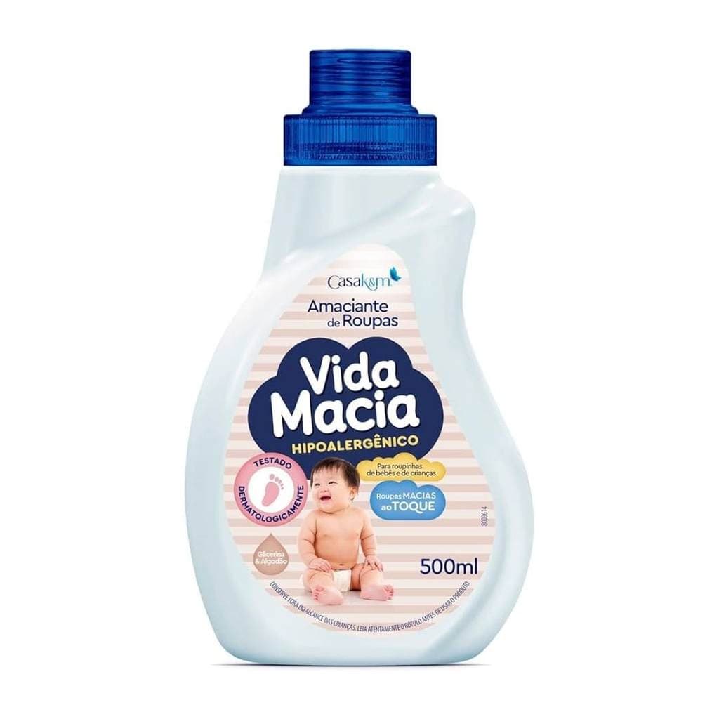 AMACIANTE GLICERINA E ALGODAO 500ML VIDA MACIA