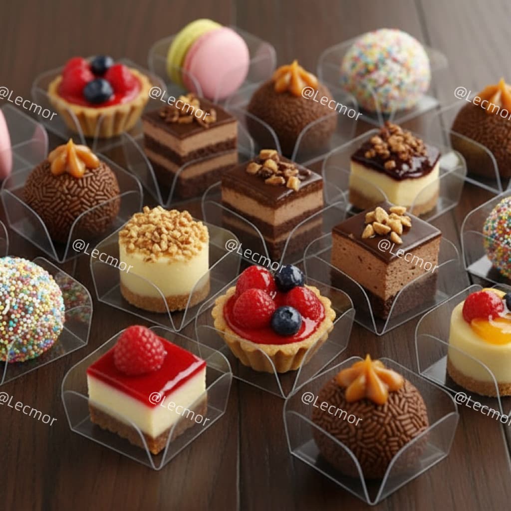 Kit FORMINHAS ACETATO BASE ABA REDONDA / QUADRADO PARA CONFEITARIA DOCES FESTA ANIVERSÁRIO