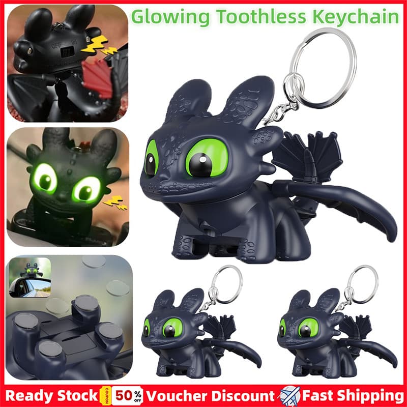 2 Peças Chaveiro Criativo Brilhante Desdentado Olhos Engraçados Brinquedos Brilhantes Asas Flutter Saco Pingente Decoraç