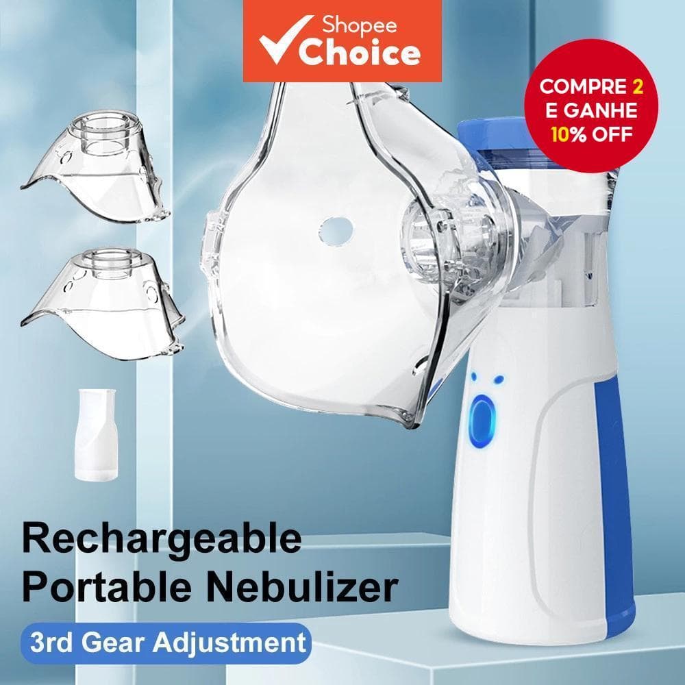 Nebulizador Ultrassônico Portátil Para Crianças , Inalador Silencioso Cuidados Bucais Frios Bebês , Inverno