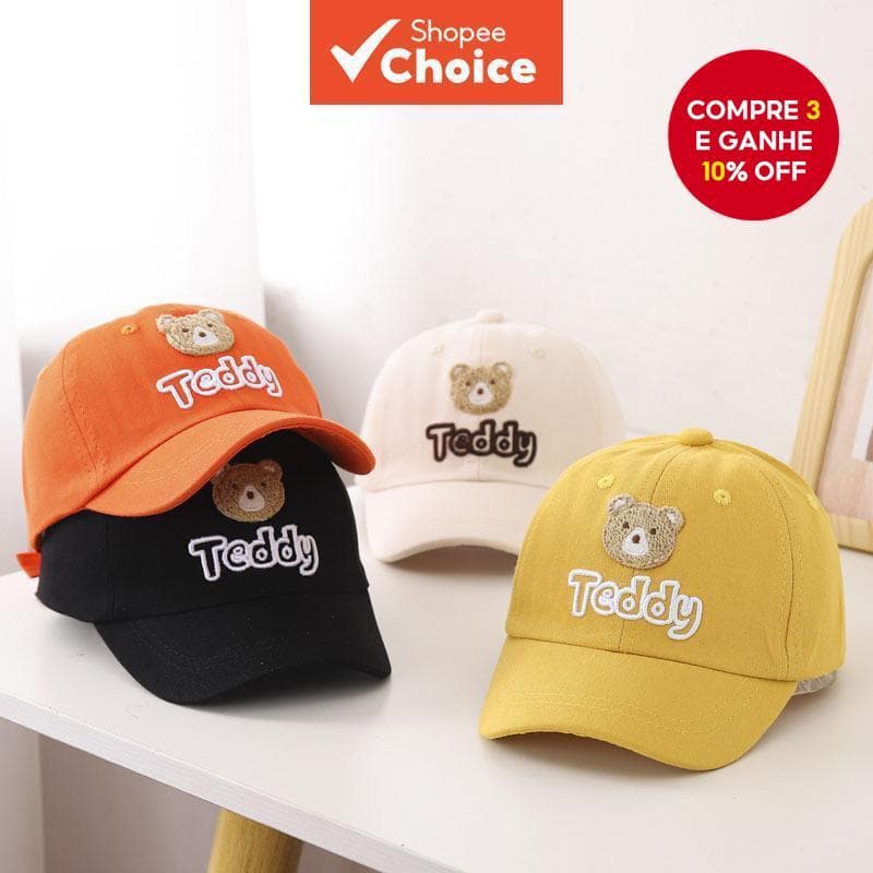 Boné De Beisebol Infantil Bordado Fofo De Desenho Animado – Chapéu De Sol Com Aba Macia Para Meninos E Meninas