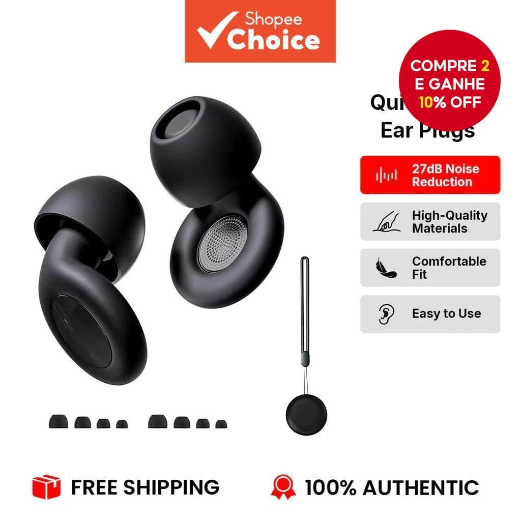 Fones De Ouvido Silenciosos Para Dormir , Proteção Auditiva Com Redução De Ruído , Silicone Macio Sensibilidade Ao