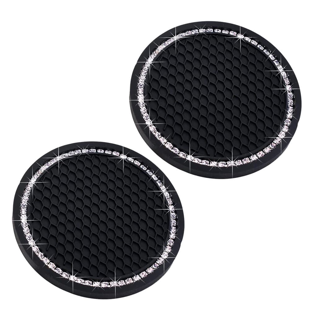 Porta-Copos Para Carro , Brilhante , Inserção , Acessórios Interiores De-2.75 Polegadas , Silicone Antiderrapante , Cris