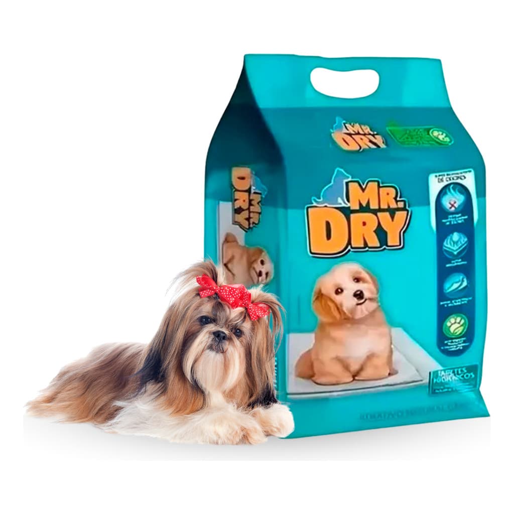 Tapete Higiênico Para Cães Mr. Dry 30 Unidades 60cm X 60cm