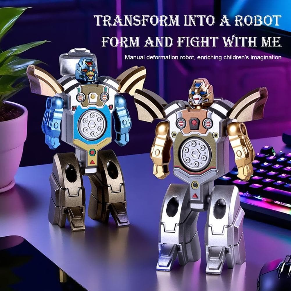 2-Em-1 Transformando Fidget Spinner E Robô Tanque , Brinquedo Mecânico De Alívio De Estresse De Dedo Para Crianças Z8o4