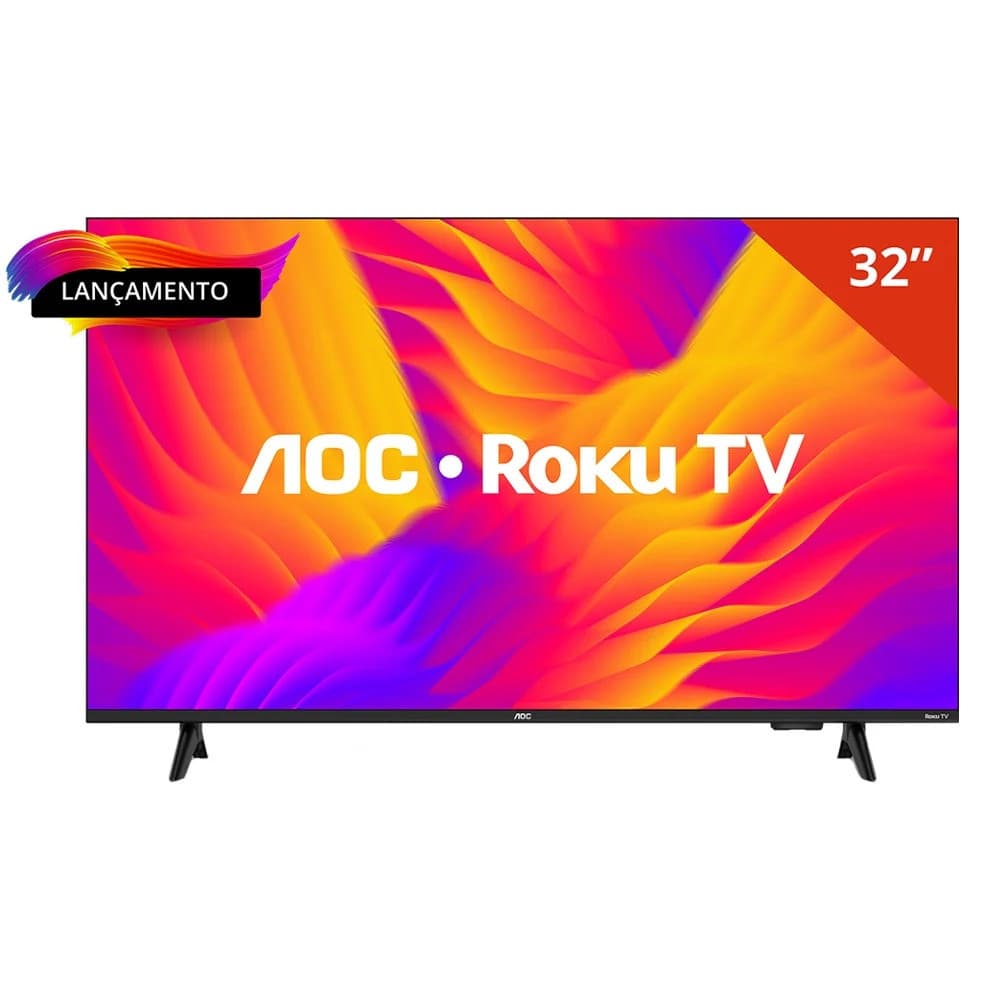 Smart TV AOC LED 32" HD WI-FI Roku TV HDMI USB - 32S5155/78G