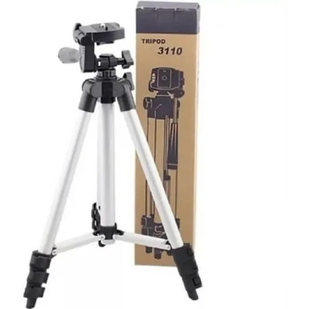 Tripé Universal Telescópico Para Câmera E Celular 1,01 M Com Nível Alumínio 3110
