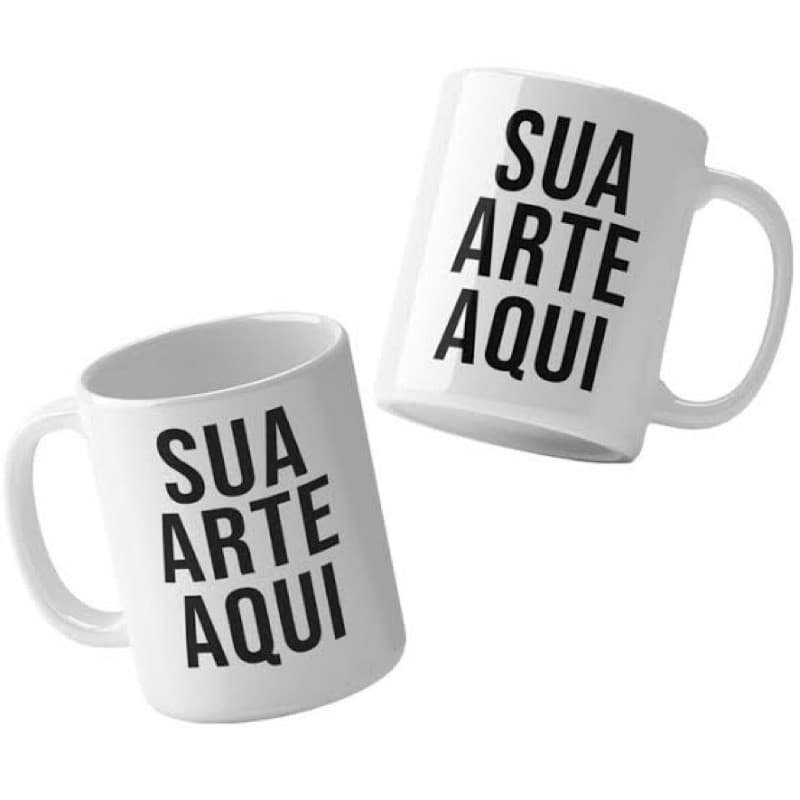 1 CANECA DE PORCELANA 325ML FAZEMOS A ARTE DO SEU JEITO