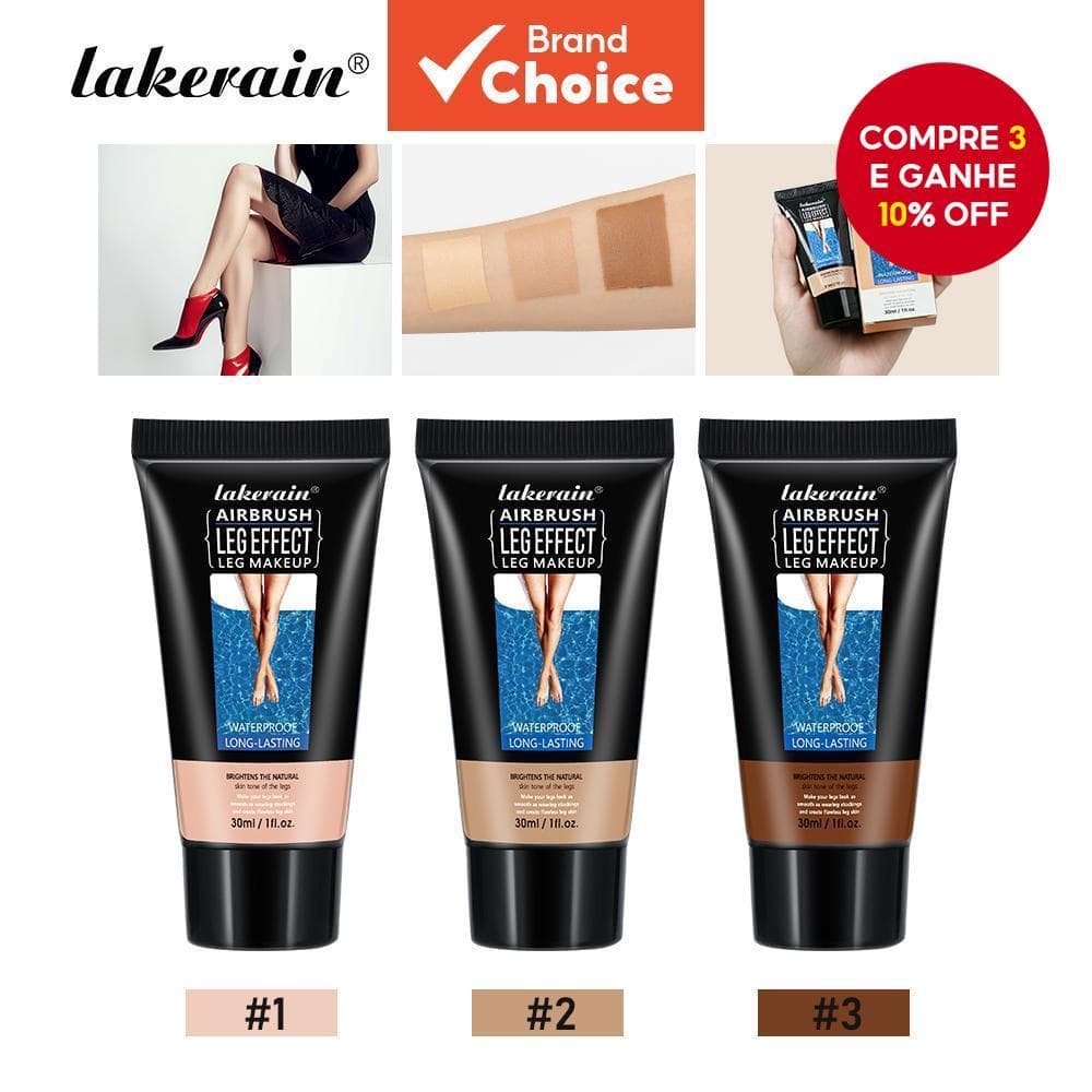 LaKERain Leg Makeup Maquiagem Para Pernas Creme De Bronzeamento De Tom Uniforme À Prova D'água