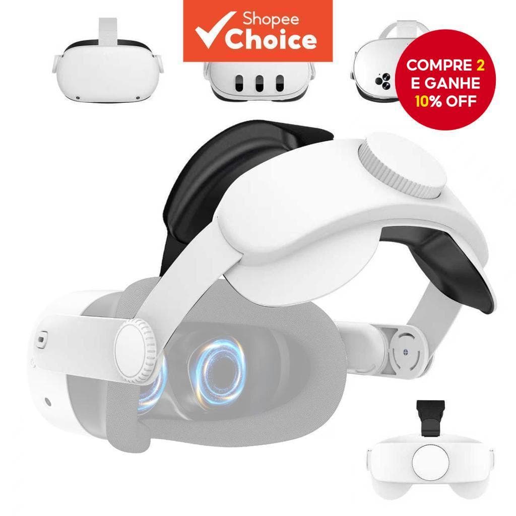 Faixas de cabeça adequadas para Meta Quest 3S/Quest 3/Quest 2, uma faixa de cabeça Elite ajustável que melhora o suporte