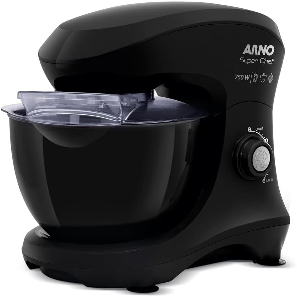 Batedeira Planetária Arno Super Chef 750W 5 litros 15 velocidades