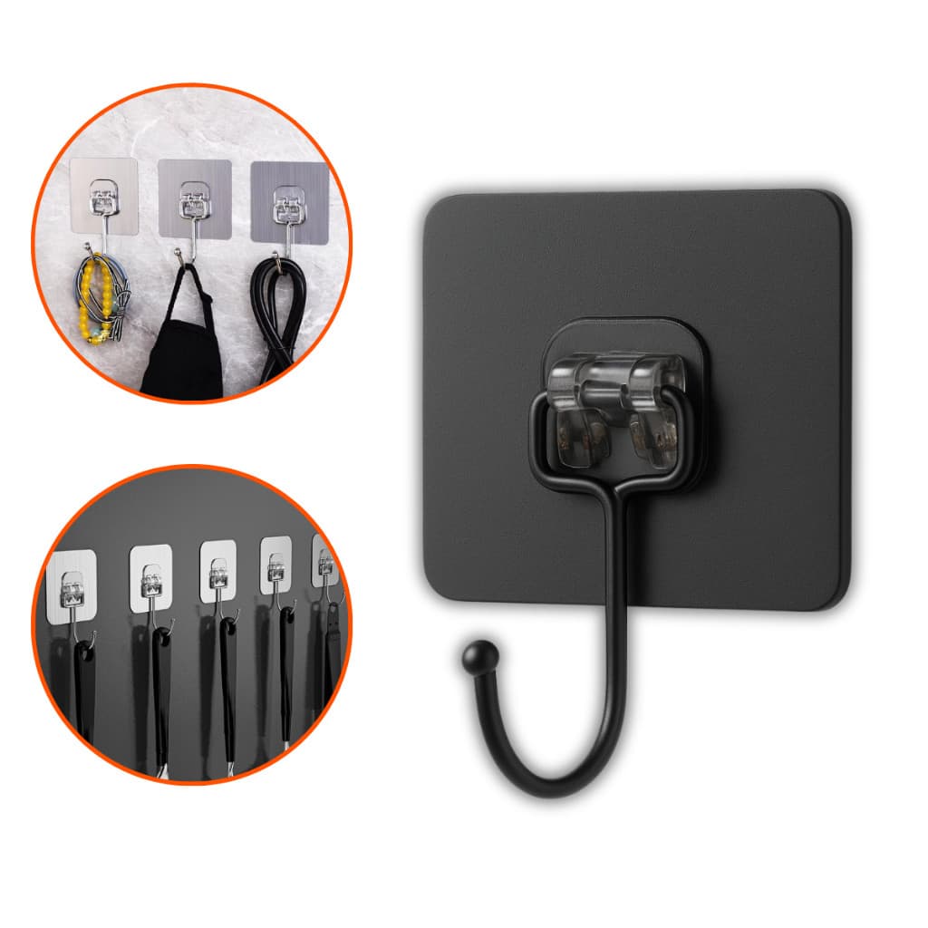 Kit 5/10/20 Ganchos Adesivos Parede Universais Autocolante Cozinha Quarto Banheiro Multi Organizador