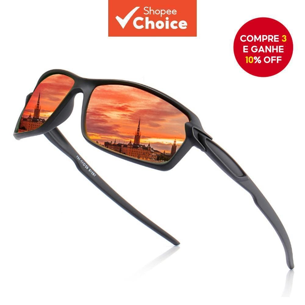 Óculos De Sol Polarizados Masculinos UV400 Quadrados Esportivos Para Dirigir Pesca Unissex Viagem