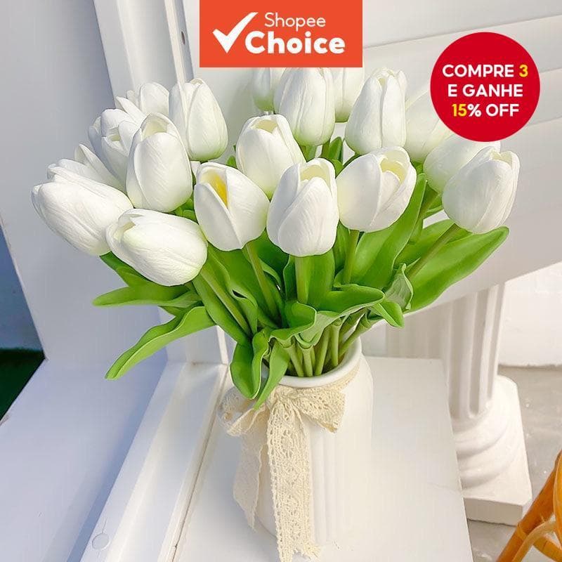 Mini Flores Artificiais De Tulipa 5/10 Unidades-Buquê Falso Para Casamento , Aniversário , Festa E Decoração De Casa