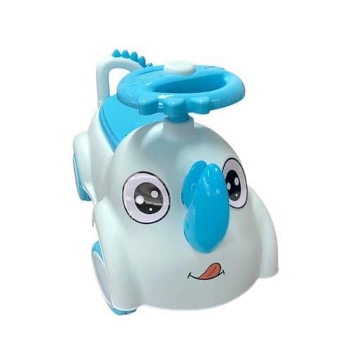 Andador Infantil Bebe Rinoceronte Azul Suporte Aprendizagem Diversao Educativa