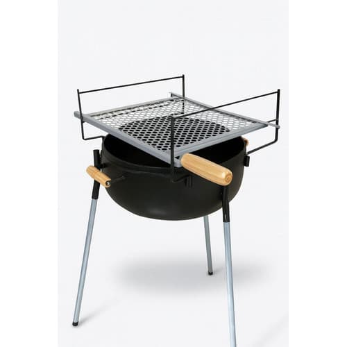 Churrasqueira Portátil Botijão Grelha Varanda Camping Pesca
