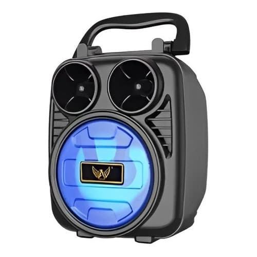 Caixa Caixinha Som Portátil Bluetooth 10w Rgb Potente Top Cor Preto