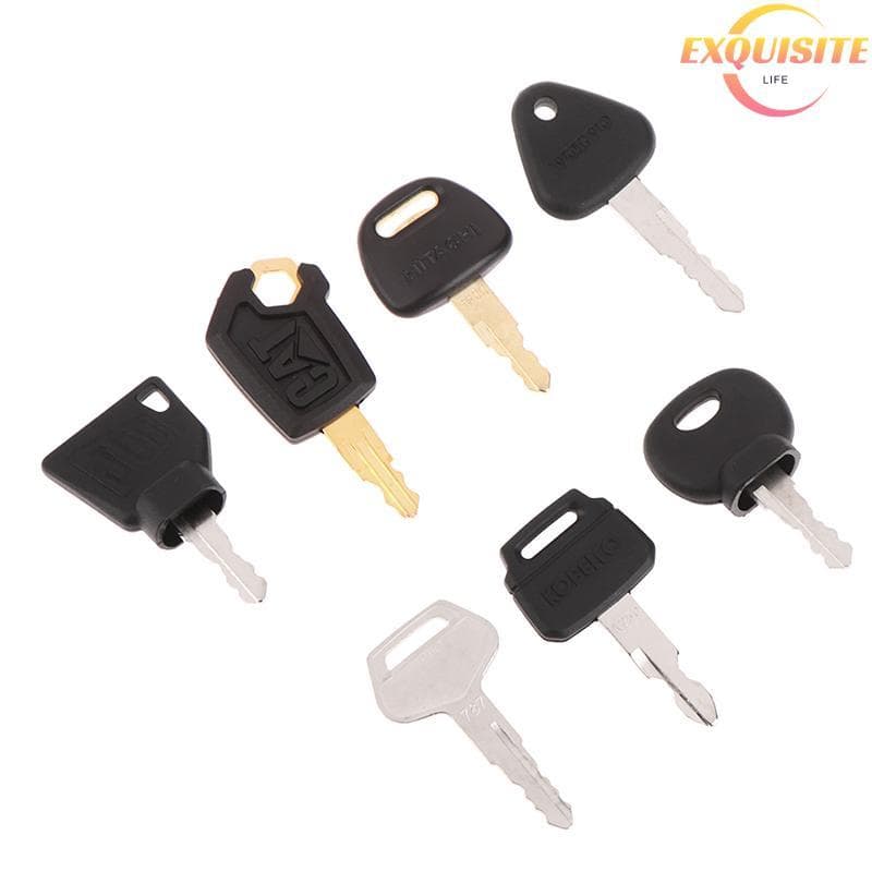 [EL-t] 7 Pçs/set Chaves De Ignição Kit De Máquinas De Construção De Escavadeira 14607 5P8500 K250 H800 Para Peças 3CX Gr
