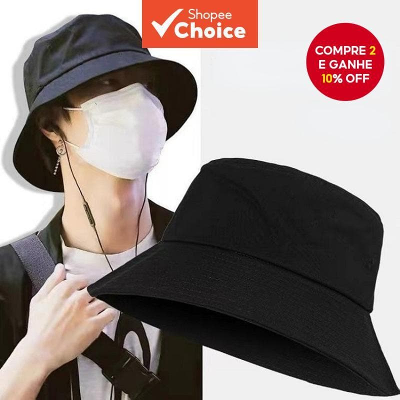 Chapéu De Sol De Pescador Dupla Face Proteção UV Leve Dobrável Para Uso Externo Praia
