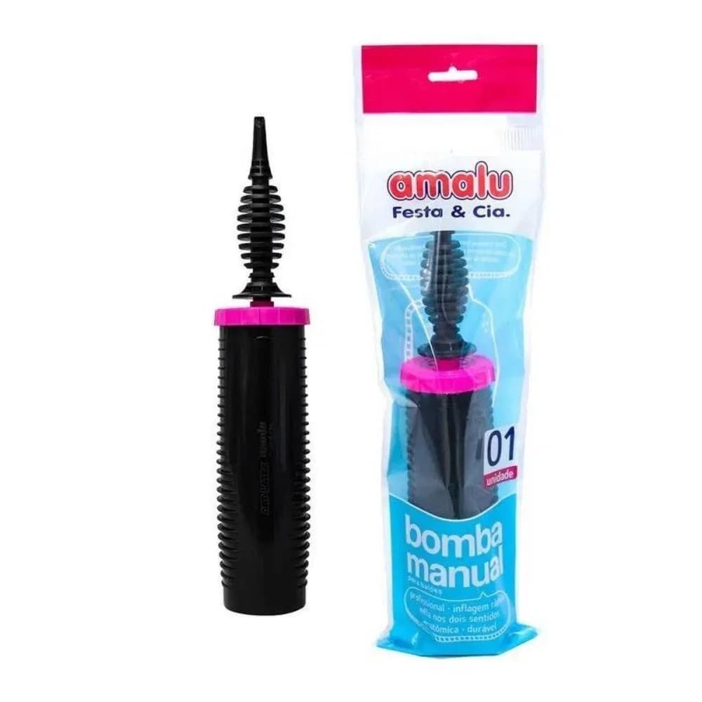 Bomba Inflador Manual Basic Profissional para Balões  - Amalu