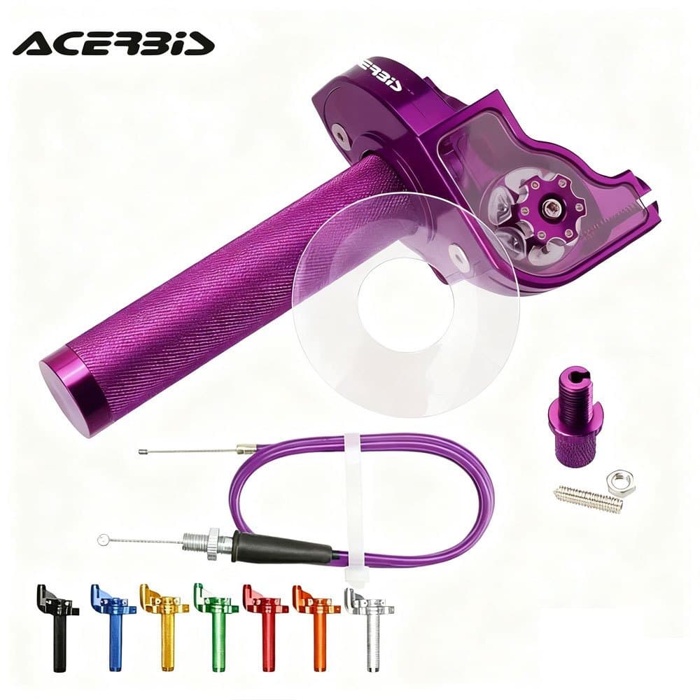 Universal 22mm Acelerador Torção Apertos Com Cabo Do CNC Alumínio Para 50cc-250cc Bicicleta Da Sujeira CRF KLX SSR TTR Q