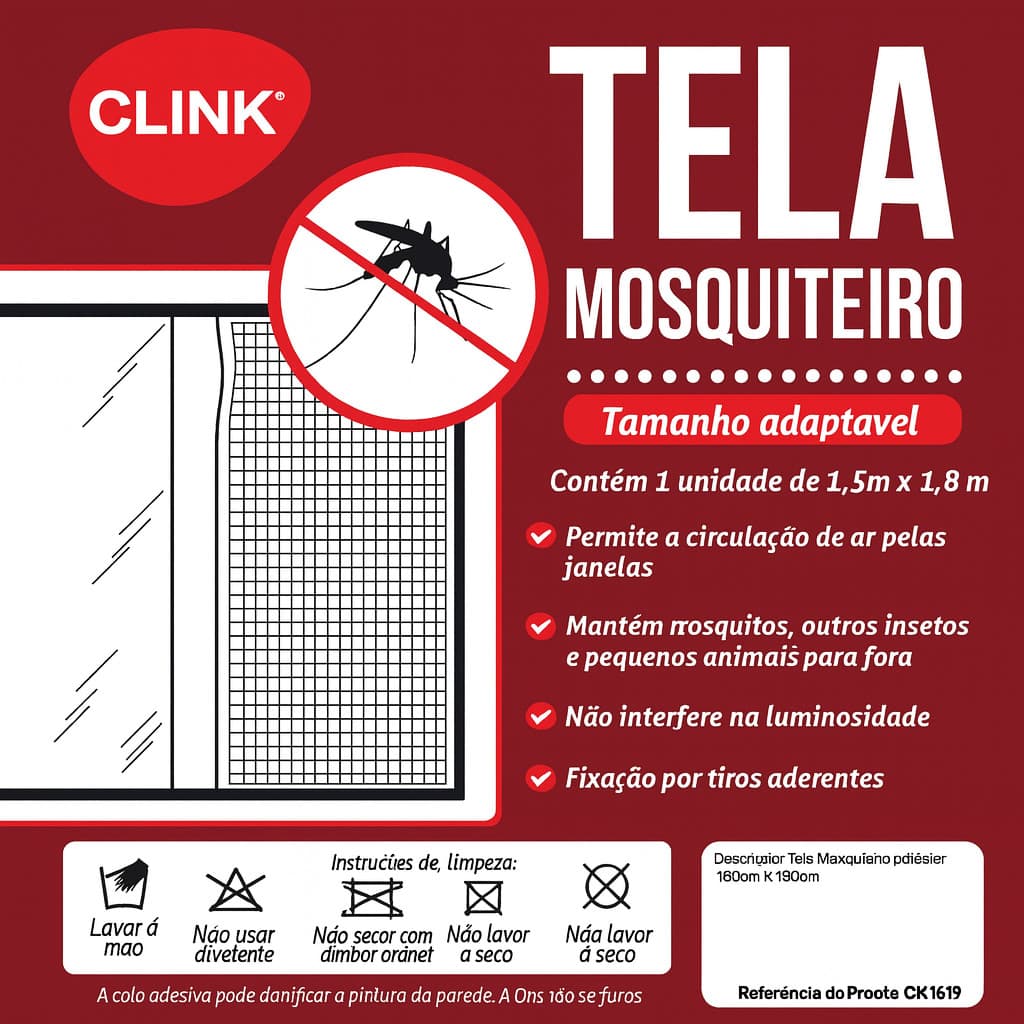 Kit Tela Mosquiteira Ajustável Para Janela 1,30x1,50 ou 1,50x1,80 Anti Mosquito Dengue