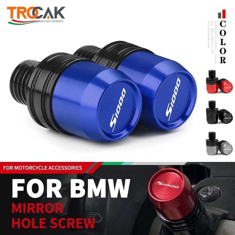 2023 Para BMW S1000XR S1000R S1000 R 2021 2022 S1000 RR 2015-2022 Motocicleta CNC Alumínio Espelho Buraco Plugues Parafu
