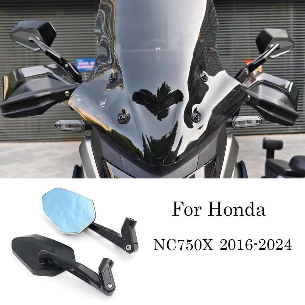 Para Honda NC750X 2016-2024 Novos Espelhos Da Motocicleta Grande Vista Laterais Dobráveis Acessórios