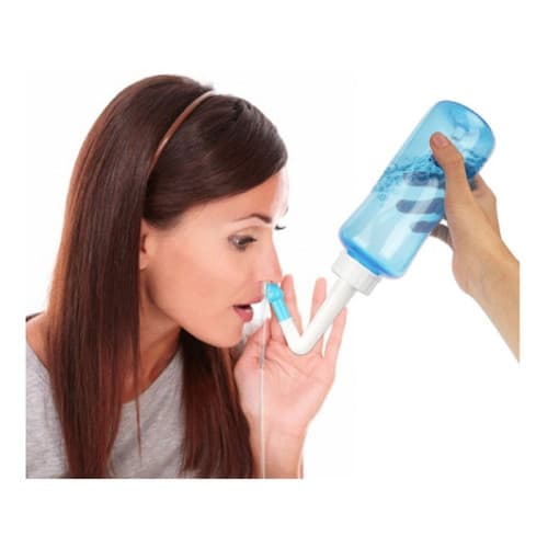 Irrigador Lavador Nasal Com 2 Bicos Azul 300ml