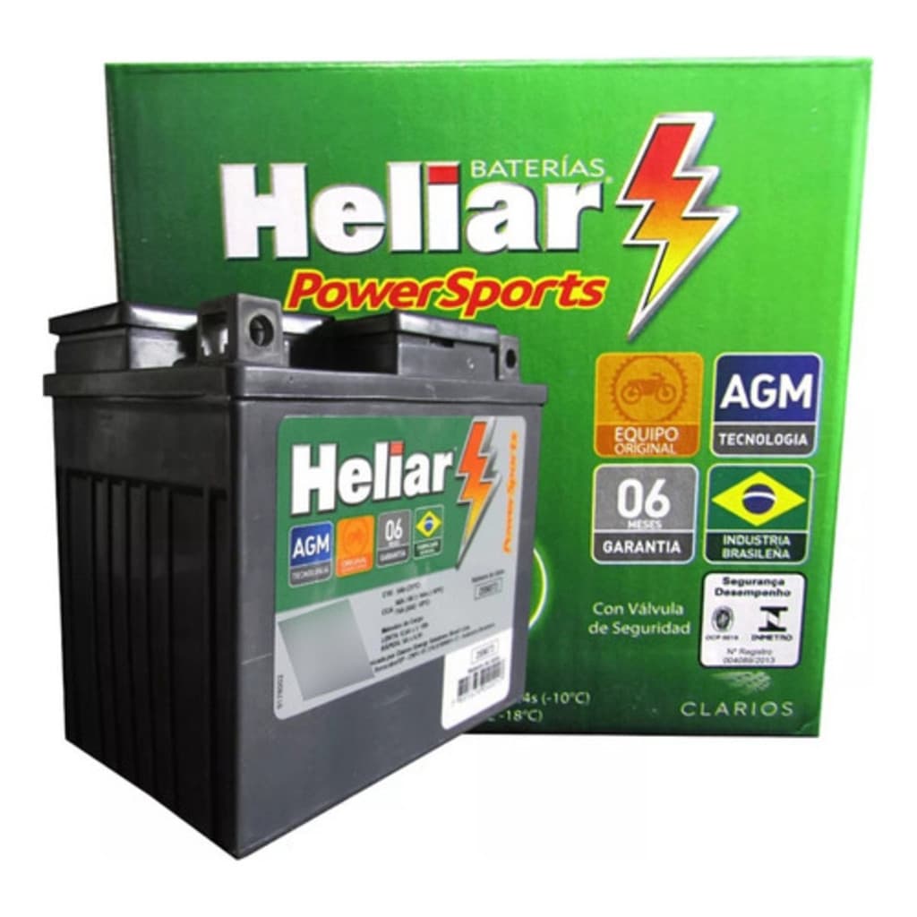 Bateria Heliar Htz5 Honda 100 Pop 110i 2016 2018