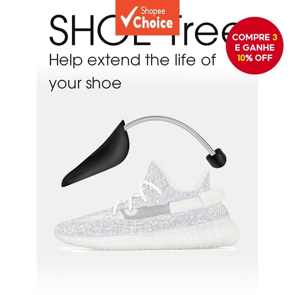 Árvores De Sapato De Plástico Antirrugas Para Tênis AJ , Protetores De Vinco Ajustáveis , Homens , Mulheres , Preto , Tr