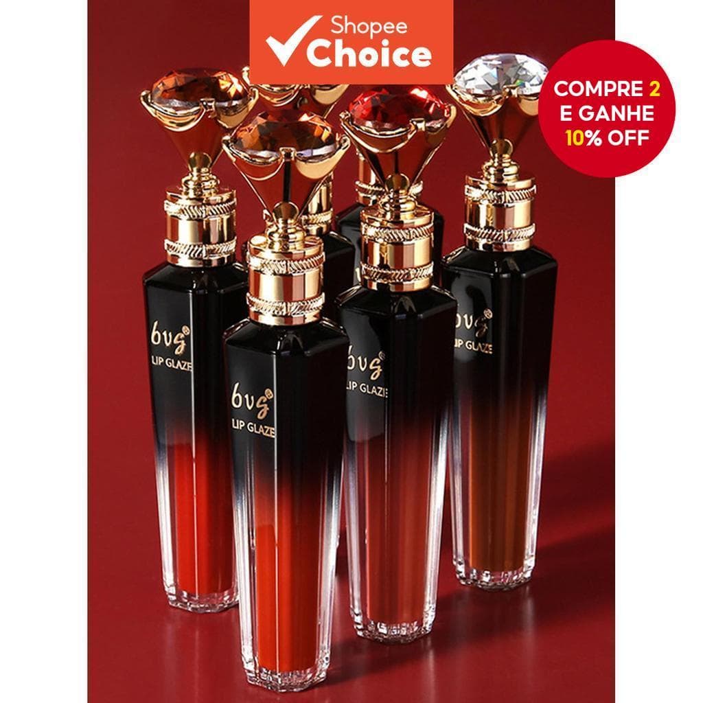 Batom Com Brilho Labial De Seis Cores , Hidratante De Longo Prazo À Prova D'água , Não É Fácil De Descolorir , 1 Peça