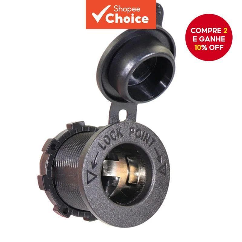 Tomada De Isqueiro 12V , À Prova D'água , Carro , Barco , Motocicleta , Energia