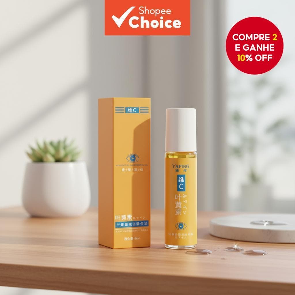  Novo Sérum para Olheiras e Bolsas Oftalmológicas com Luteína para Pele Mais Suave e Redução de Rugas nos Olhos