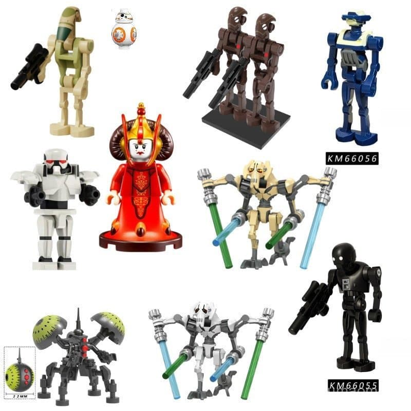 Brinquedo Educativo Montar Minifiguras Robôs de Combate Saga Espacial Star Wars Inspirado Crianças