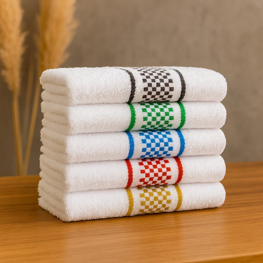 Kit 10 Panos de Cozinha Premium Jacquard Atoalhado Pano Cozinha Alta Absorção 100% Algodão