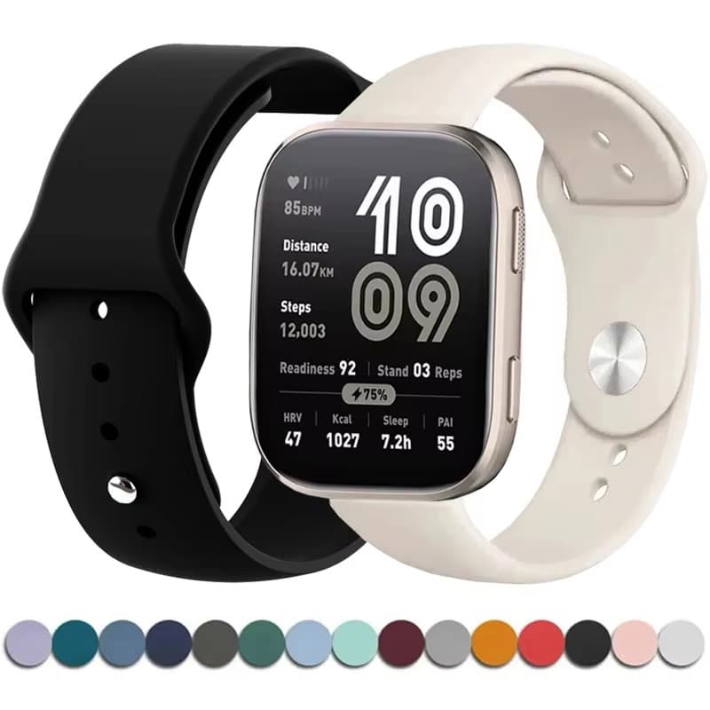 Pulseira De Silicone 22 20mm Para Amazfit Bip 6 Bip 5 Strap Substituição Esportiva Para Samsung Galaxy Watch/Redmi Watch